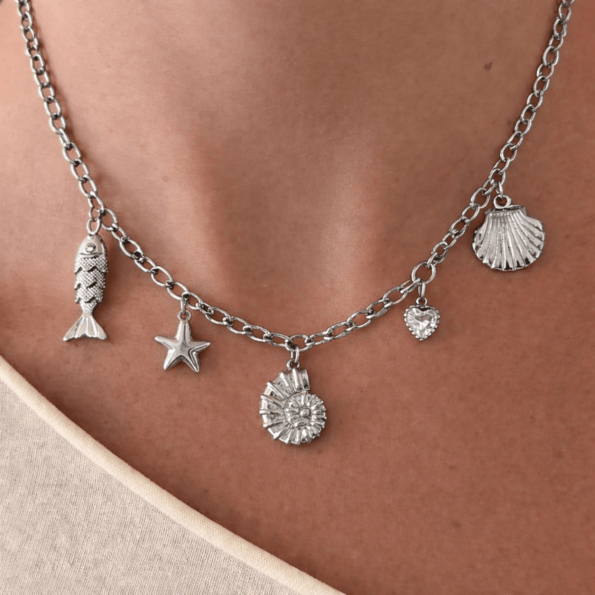Seaside Sweet Charm Necklace
