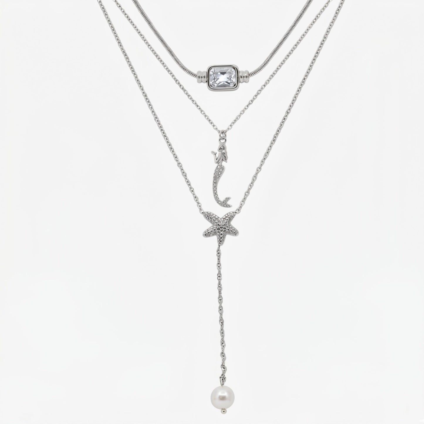 Coastal Mermaid 3 Piece Necklace Bundle