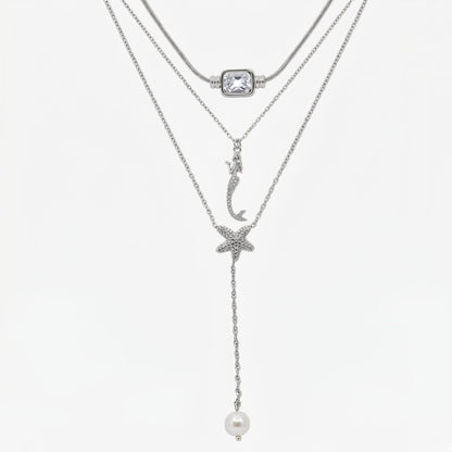 Coastal Mermaid 3 Piece Necklace Bundle