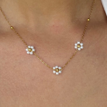 Daisy Summer Necklace & Bracelet 2 Piece Set