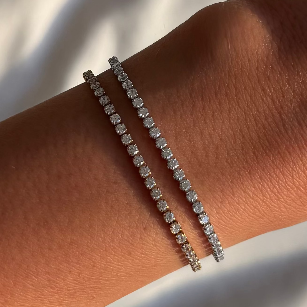 Champagne Tennis Bracelet