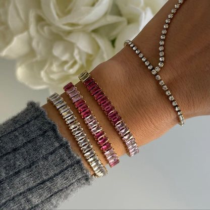 Frost Beam Tennis Bracelet