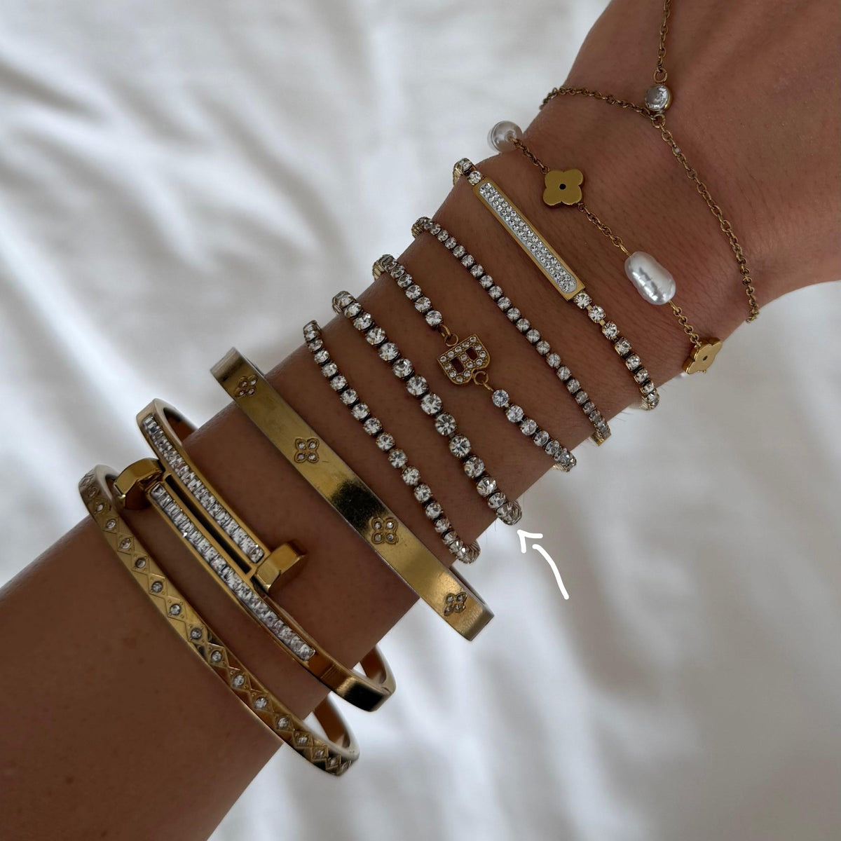 Icy Tennis Bracelet