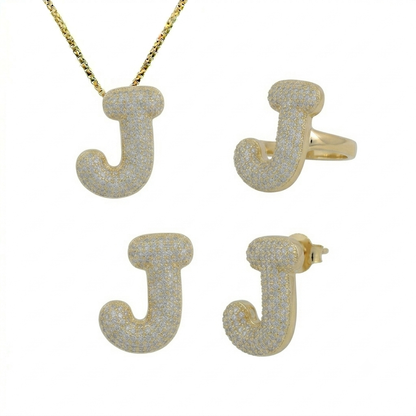 Adore Me Earring, Ring & Necklace 3 Piece Bundle