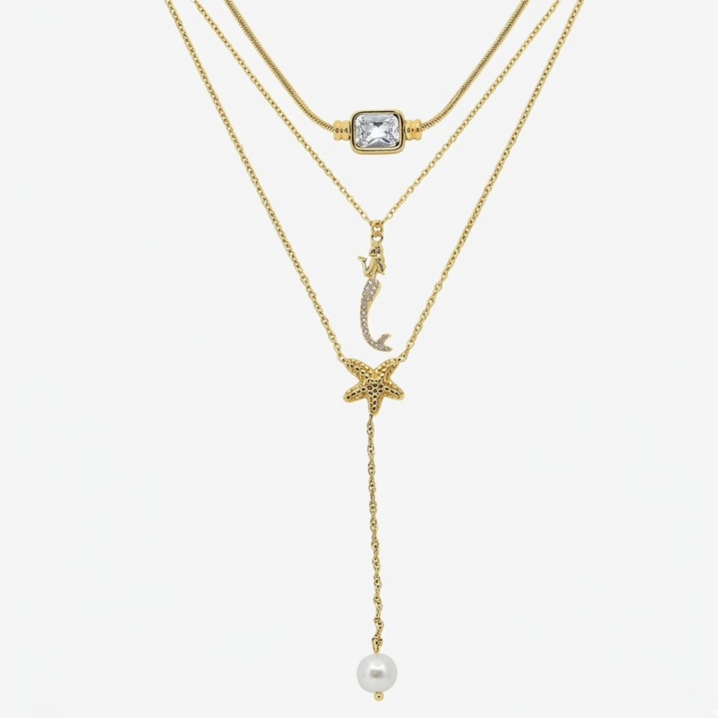 Coastal Mermaid 3 Piece Necklace Bundle