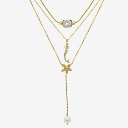 Coastal Mermaid 3 Piece Necklace Bundle